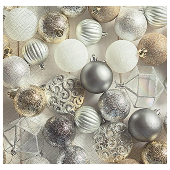 Keep Unique Luncheon Christmas Decoupage Paper Napkins - 20-Pack, Various Colors