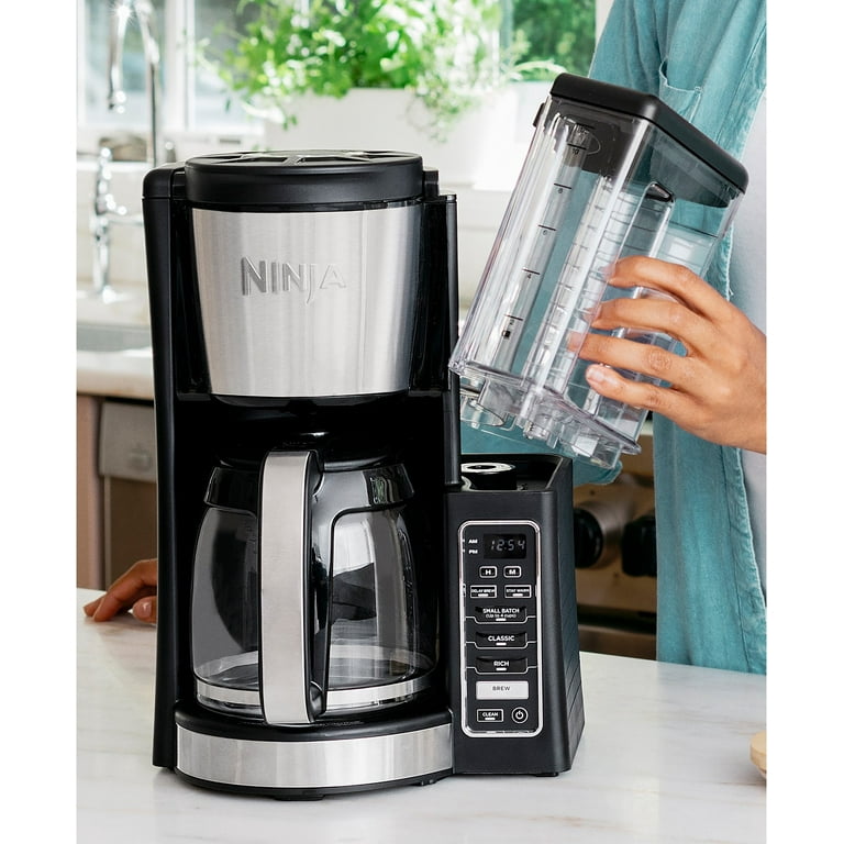 Ninja 12 Cups Automatic Drip Coffee Maker Black/Stainless Steel (CE201) 