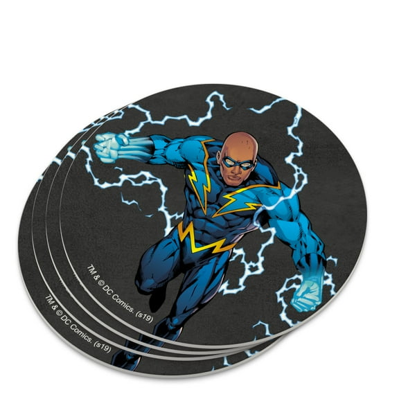 Justice League Black Lightning Character Novelty Coaster Set