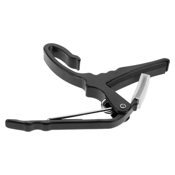 Masteelf Guitar Capo Capo for Folk Guitars 13.00X10.50X1.00CM Black