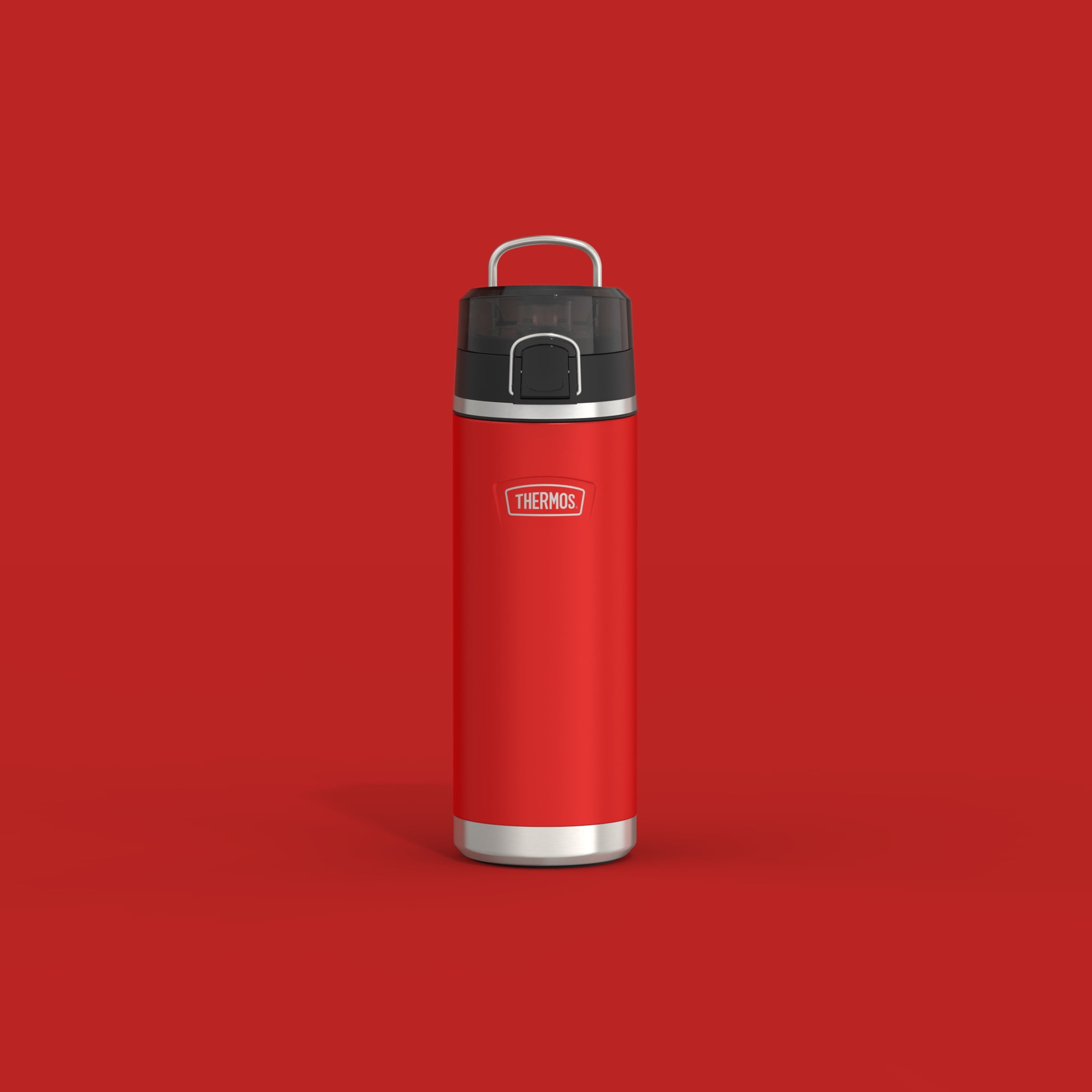 Thermos ICON Series Stainless Steel Vacuum Insulated Water Bottle w/ Spout, Crimson, 24oz