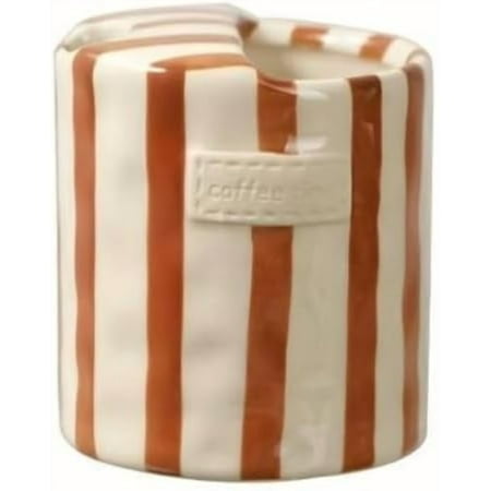 Retro Striped Hand-Painted Ceramic Mark Hand-Held Cup Heat-Resistant Non-Slip Double-Enjoy Cup for Milk Coffee Juice Latte Hot Cold Drinks Valentine s Day Mother s Day Gift Drinkware (1Pcs Brown)