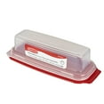 Rubbermaid 3930 Butter Dish, 0.25 lb Capacity, Plastic, Clear, 7.8 in L