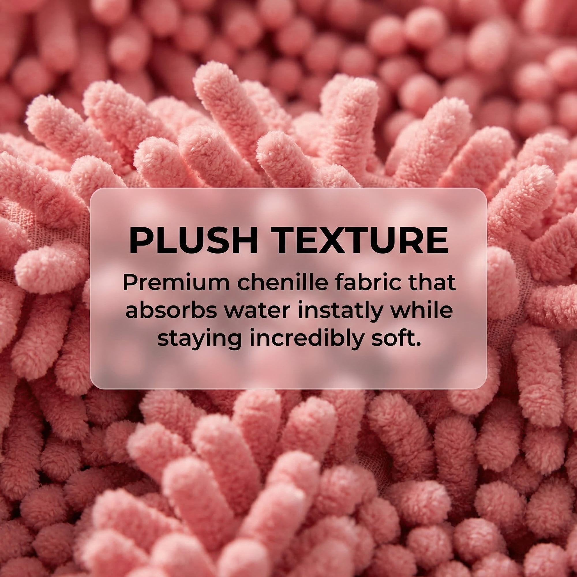 Unique Bargains Soft Absorbent Quick Dry Cute Flower Chenille Hand Towels Pink 12" x 12"