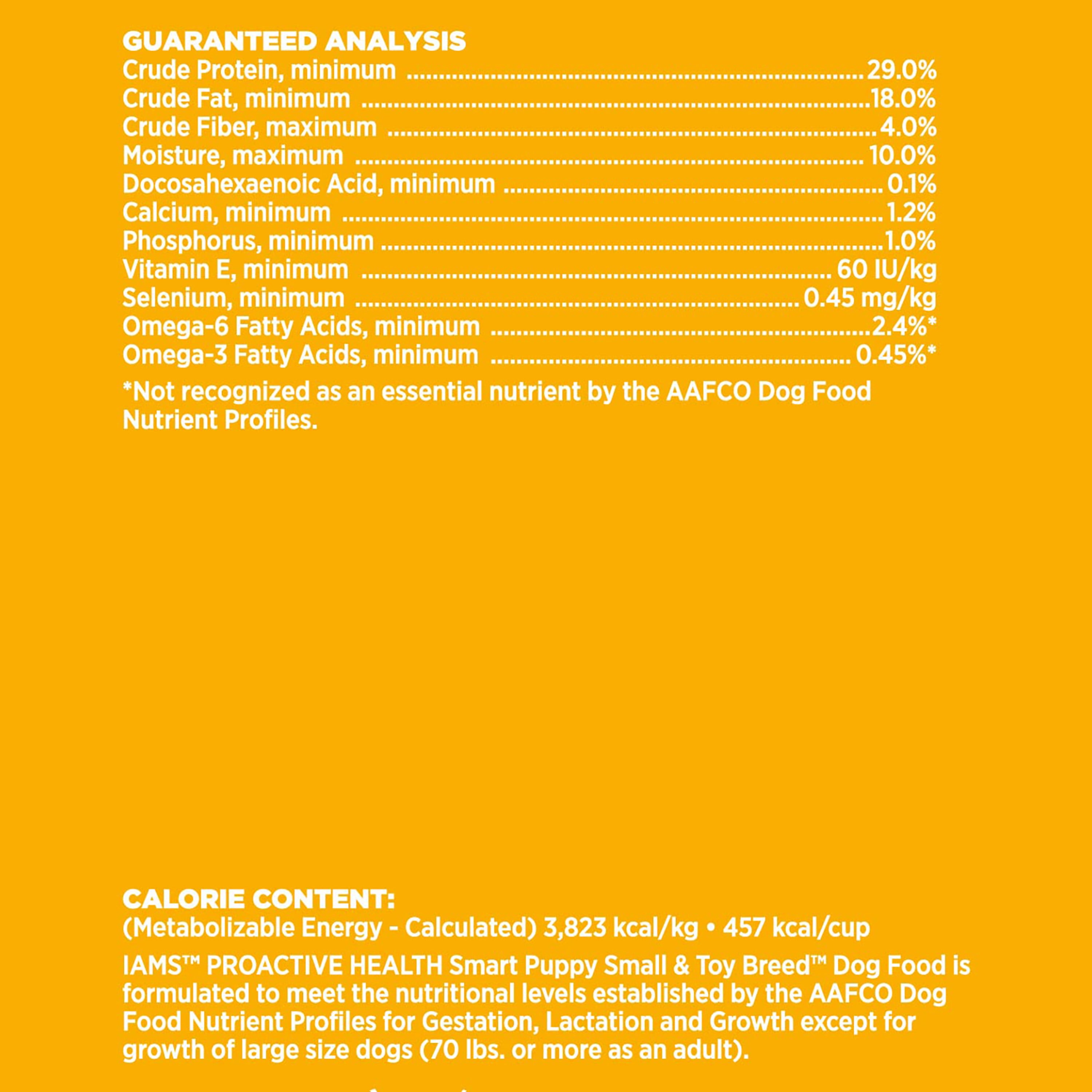 Iams Large Breed Feeding Chart