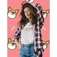 thumbnail image 2 of Corgi Pups Banner T-Shirt Women -Image by Shutterstock, Female x-Large, 2 of 4