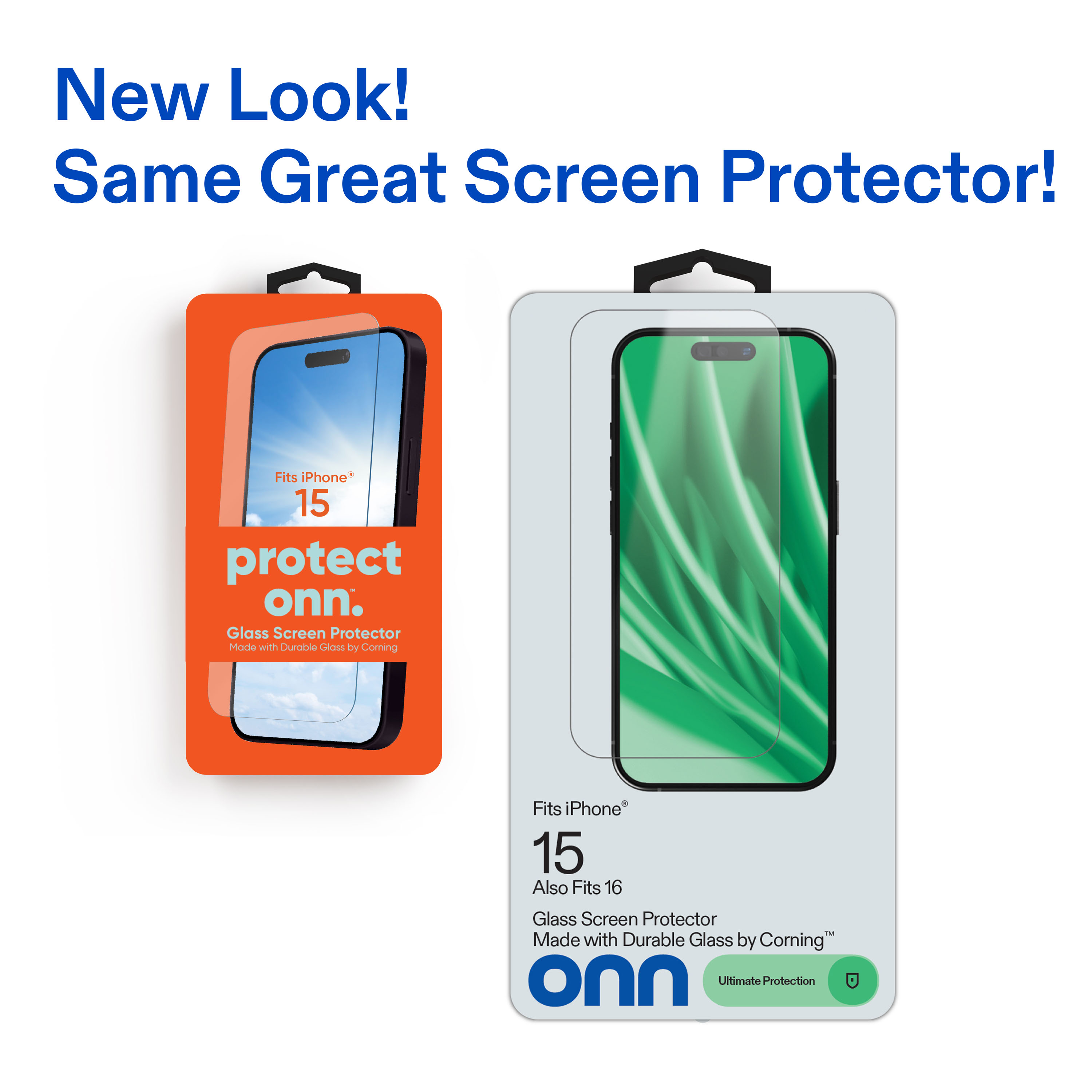 onn Corning Glass Screen Protector for iPhone 15/16 photo 3