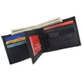 thumbnail image 4 of Soft Leather Mens Bifold Wallet ID Credit Card Holder 1652, 4 of 17
