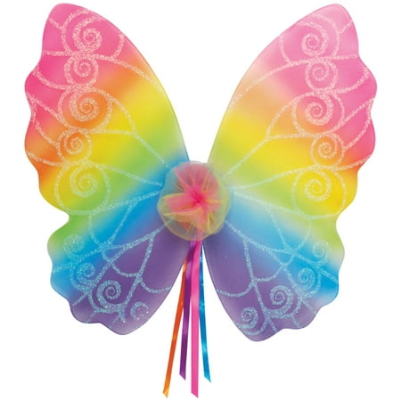 Star Power Magical & Mysterious Rainbow Fairy Wings, One Size (20