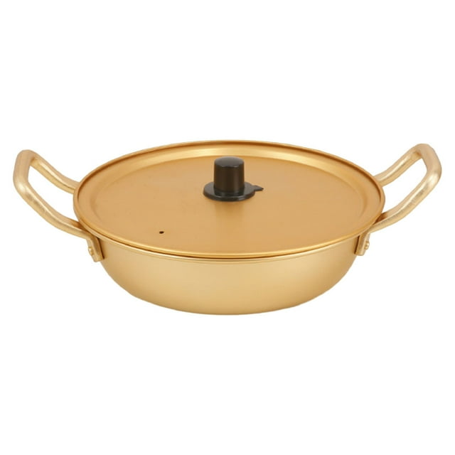 BRIGHTFUFU Olla de ramen de fideos coreanos, olla de aluminio, olla de aluminio para fideos instantáneos