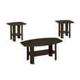 thumbnail image 1 of Monarch Specialties Table Set, 3pcs Set, Coffee, End, Side, Accent, Living Room, Laminate, Brown, Transitional, 1 of 2