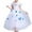 White Dress, variant on Girls Princess Cinderella Belle Aurora Jasmine Dress Up Costume Halloween Fancy Dress