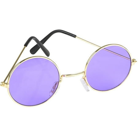 John Lennon Funky Retro 70s Costume Glass, Purple, Brand new fantastic value groovy john lennon violet sunglasses. By Rhode Island Novelty