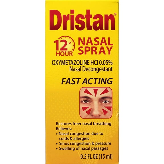 Dristan 12-Hour Fast Acting Decongestant Nasal Spray, 0.5 oz, 6 Pack