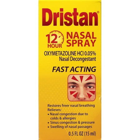 Dristan 12-Hour Fast Acting Decongestant Nasal Spray, 0.5 oz, 6 Pack
