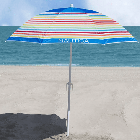 Nautica NTBU21RB Beach Umbrella Rainbow