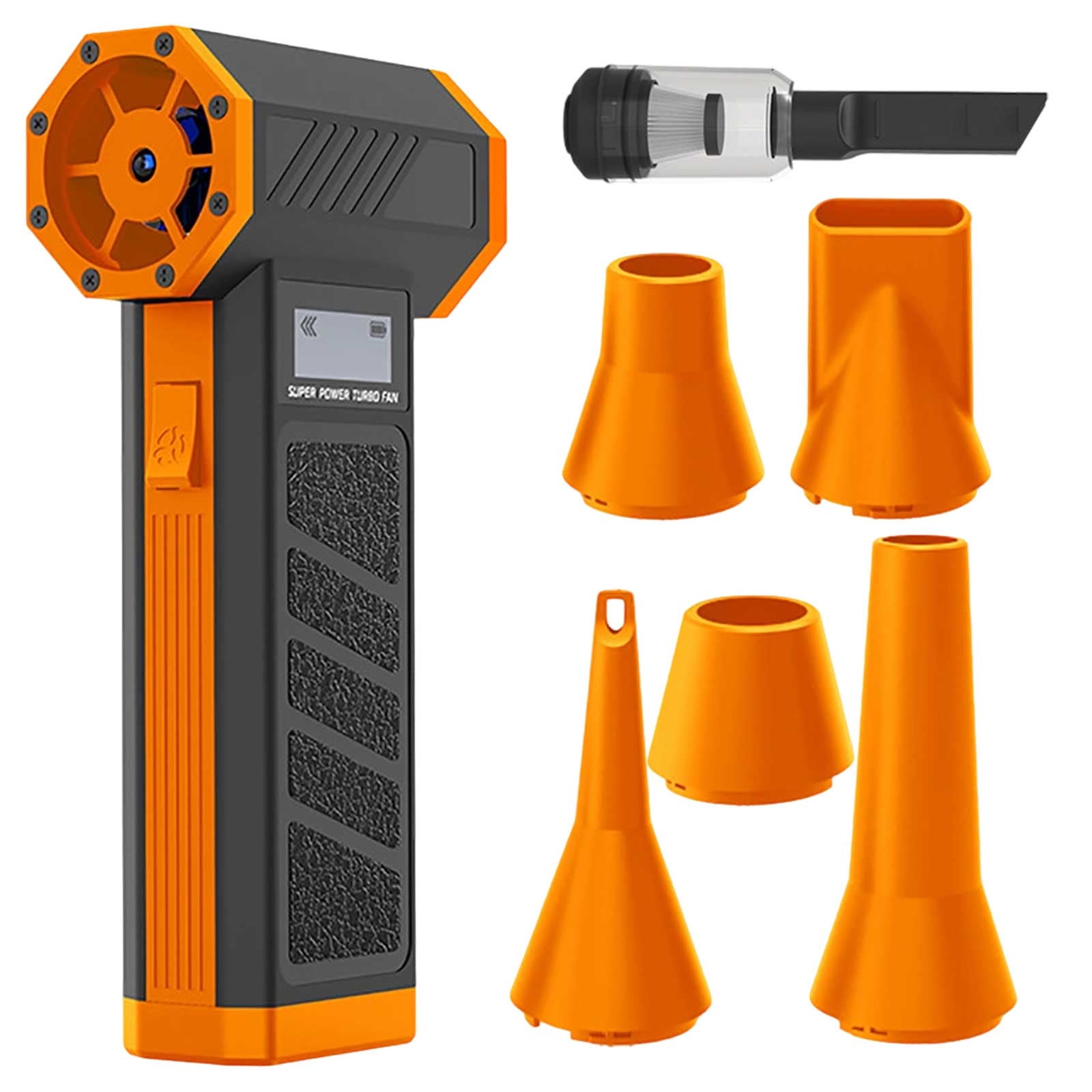 Electric Air Duster 130000RPM Cordless Dust Blower With LED Display 4 Speed Adjustable High Pressure Air Cleaner, Multi Nozzle Air Blower for Keyboard PC Car Interior Electronics Cleaning