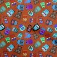 thumbnail image 1 of oneOone Cotton Flex Maroon Fabric Halloween Sewing Material Print Fabric By The Yard 40 Inch Wide, 1 of 4