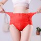 thumbnail image 3 of Gibobby Entrenador de cintura Bragas de encaje sin costuras para mujer, ropa interior de talla grande, lencería alta, calzoncillos de nalgas, bragas femeninas a tope, (Rojo, M), 3 of 5