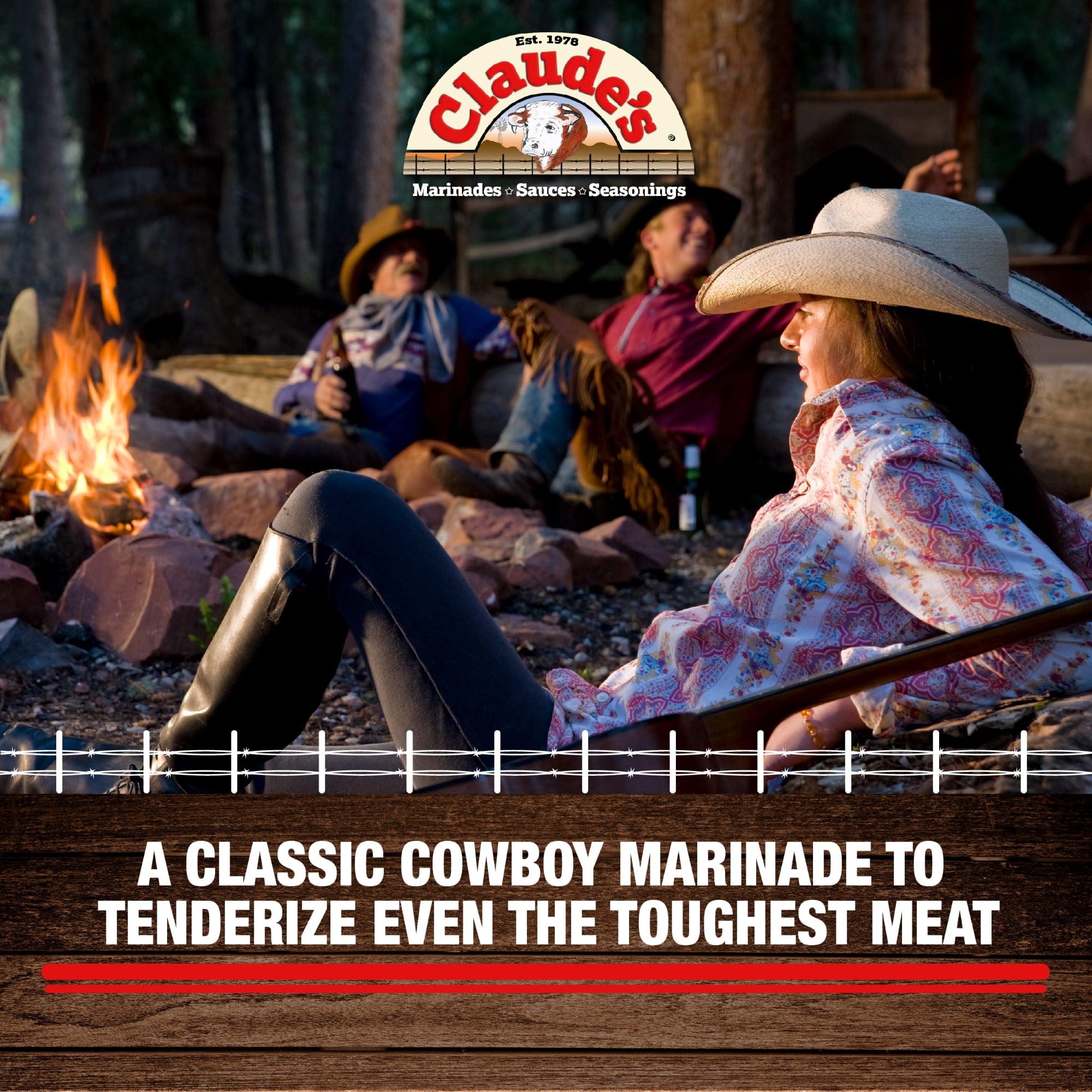 (3 pack) Claude's BBQ Brisket Marinade Sauce, 16 oz