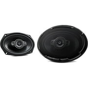 KENWOOD Performance Series KFC-6996PS 6in. x 9in., 650W-Max 5-Way Full-Range Speakers, Black, 2 Pack