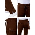 thumbnail image 4 of Adar Pro Scrubs For Women - Skinny Leg Yoga Scrub Pants - P4100P - Coffee - XXS, 4 of 7