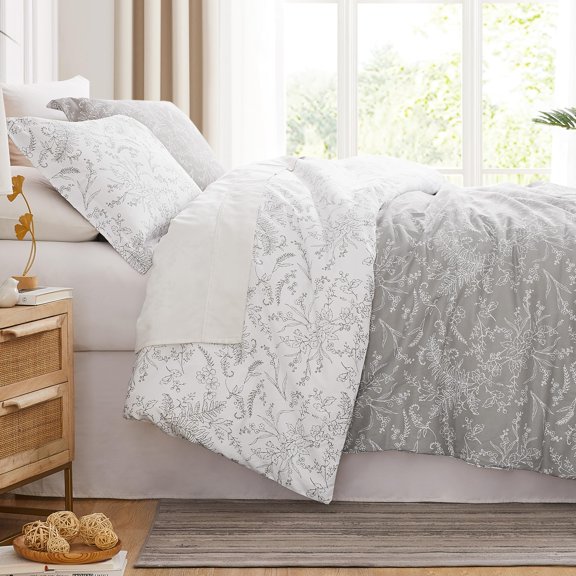 Winter Brush Print Ultra-Soft & Supreme Quality Reversible Comforter Set