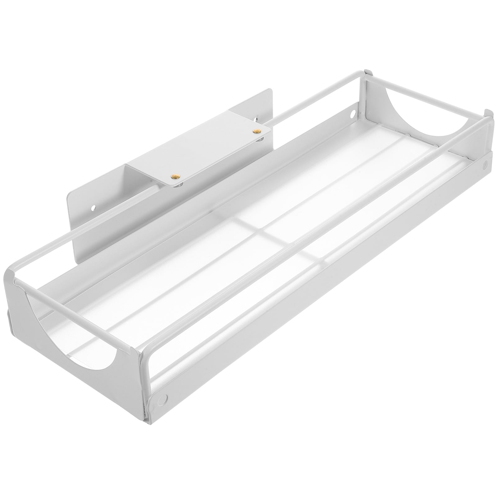 PAMINGONO White Carbon Steel Pull-Out Under Sink Drawer Organizer Cabinet Storage Rack for Kitchen Bathroom