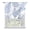 Denim Blue, Sky Blue, Steel Gray, Cloud White, variant on Beige Ferns Tie Up Curtains for Small Windows,Adjustable Rod Pocket Valance 45 Inch Short, Spring Summer Botanical Leaves Window Treatment Balloon Roman Blind Shade, 34" x 45"