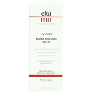 EltaMD UV Pure Broad Spectrum Oil Free Sunscreen, SPF 47, 4 Oz