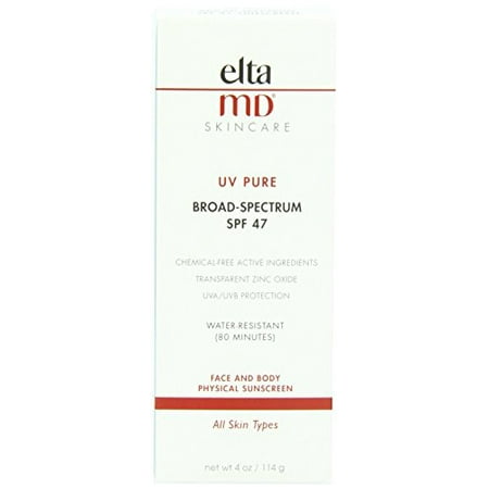 EltaMD UV Pure Broad Spectrum Oil Free Sunscreen, SPF 47, 4 Oz
