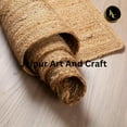 thumbnail image 4 of Jaipur Art And Craft Reversible Carpet Hand Braided Rectangle Floor Jute Area Rug (2x3 Sq ft), 4 of 6