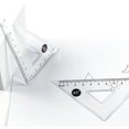 thumbnail image 6 of 4 Pcs 15cm Ruler Set Plastic Math Geometry Set Math Protractor Drawing Tool, 6 of 13