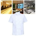 thumbnail image 2 of fastboy Uniform Fit Washable Chef Kitchen Jacket Durable Chef Uniforms Colorfast Professional Uniform Comfortable Chef M XL, 2 of 8