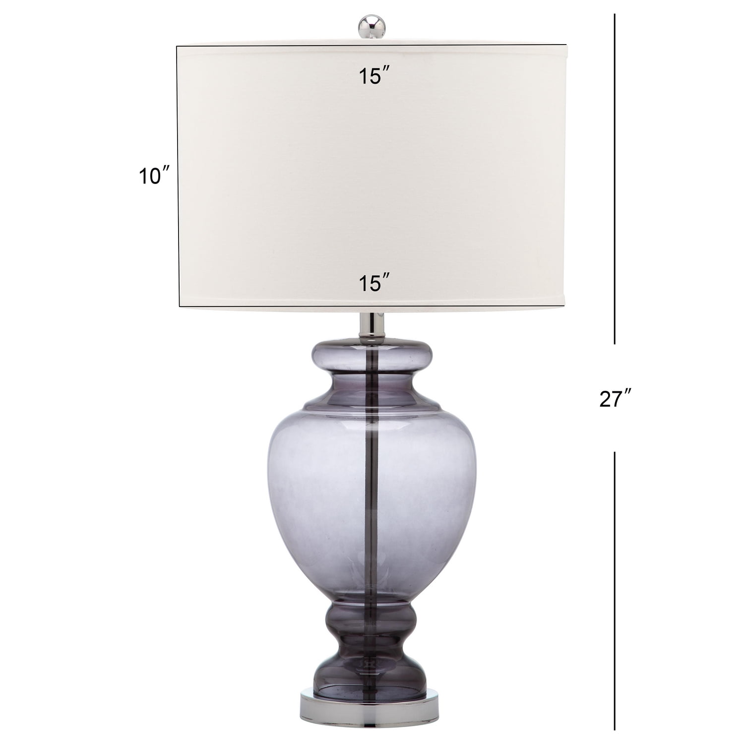 Safavieh Morocco 27" Glam Table Lamp with Glass White Shades (2 Count)
