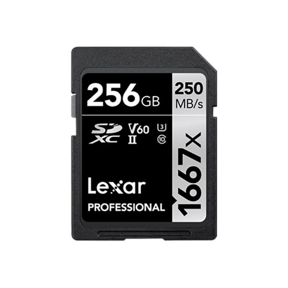 Lexar Professional (LSD256CBNA1667) 1667X 256 Go SDXC Uhs-II/U3 Carte