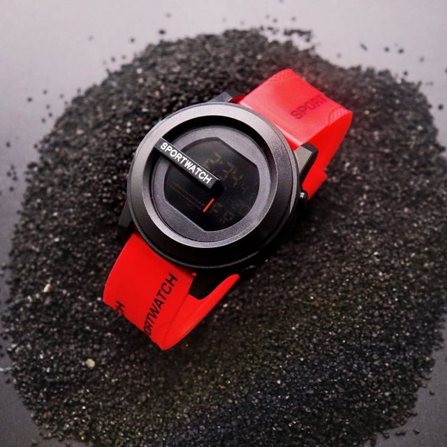 Reloj electrónico deportivo luminoso para exteriores con tecnología de color resistente al agua de 50 m para hombre