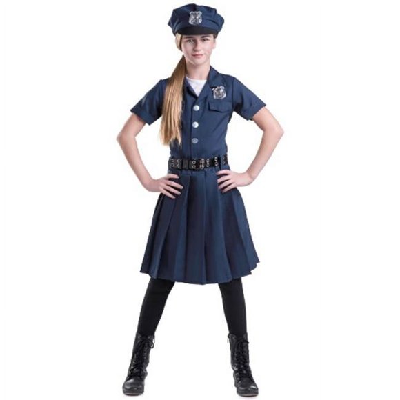 Dress Up America 855-T4 Girls Police Officer Costume, T4