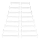 thumbnail image 1 of Niños y adultos sin cordones, 16 cordones elásticos, zapatillas planas blancas de silicona sin cordones, deportivas, 1 of 5