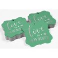 thumbnail image 4 of Inkdotpot Love Is Sweet Wedding Bottle Tag Real Silver Foil Favor Bracket Shape Hang Tags Pack Of 50, 4 of 7