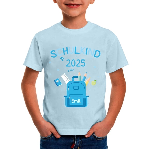 WMQPNNS Boys Summer Tops Fashion Short Sleeve Tops Kids Shirts Size 7-8 Crew Neck Cotton Tee Shirt Printed Basic Tops Shirts Cartton Printed Tops(Size 8-9 Years, Light Blue-A)