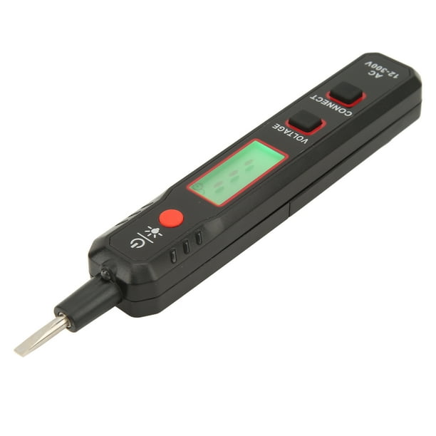 Detector de Voltaje Eléctrico, Autocomprobación 12-300V ABS Multímetro Función de Induccio