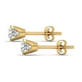 thumbnail image 3 of SuperJeweler 1 Carat Diamond Stud Earrings In 14 Karat Yellow Gold For Women, 3 of 6