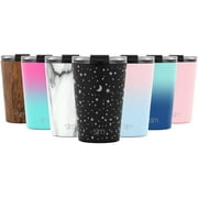 Simple Modern 12oz. Classic Tumbler Travel Mug with Clear Flip Lid & Straw - Coffee Vacuum Insulated Gift for Men and Women Beer Pint Cup - 18/8 Stainless Steel Water Bottle Engraved: Lunar