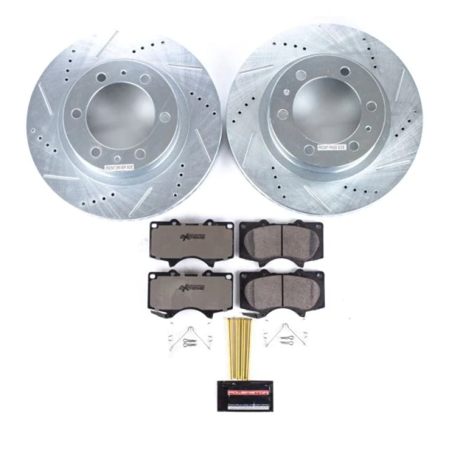PowerStop Front Z36 Truck & Tow Carbon-Fiber Ceramic Brake Pad and Drilled and Slotted Rotor Kit Fits: TOYOTA Select Models K137-36