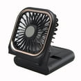 thumbnail image 2 of Aiwa Foldable Neck Cooling Fan with Phone Stand and 4000mAh Power Bank, Black, 2 of 16