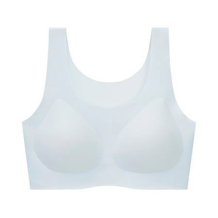 

CAICJ98 Womens Lingerie Sports Bras for Women High Impact Racerback Workout Bra for Running for Plus Size Sky Blue L