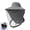 Dark Gray, variant on Mosquito Net Hat, Mosquito Net Head Hat with Sun Hat Net, Bee Hat Hunting Hat for Outdoor Camping and Gardening, Portable Insect Protection(Sky Blue)