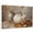 Gray, variant on Farmhouse Canvas Wall Art 16" x 12" Countryside Landscape Pig Horse Dog Barn Frame Picture Prints, Ready to Hang Waterproof Artwork Decor for Bedroom, Office, Bathroom Entryway