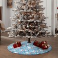 thumbnail image 4 of Fotbe Pelican Reed And Fish Pattern Christmas Tree Skirt, Tree Skirts Plush Christmas Decorations, Christmas Tree Skirts Xmas Decorations Holiday Party Decor-36", 4 of 6